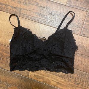 Black Exotic Dancer Pieces Bralette Panties
